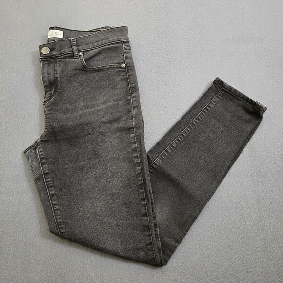 Ann Taylor Denim - Ann Taylor LOFT Women 30/10 Black Modern Skinny Mid Rise Jeans